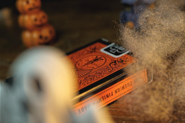 Bicycle Reverse Playing Cards (Orange & Black) - Black Reversed Back USPCC Premium Deck for Magicians, Cardists & Collectors