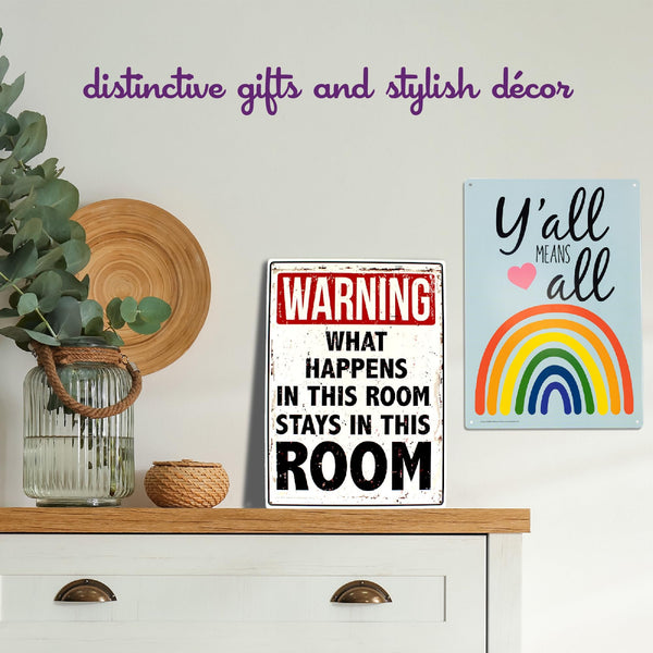 Please Do Not Disturb Metal Sign - Fun Tin Signs for Man Cave - Metal Dorm Room Decorations, Garage Signs, and Man Cave Signs