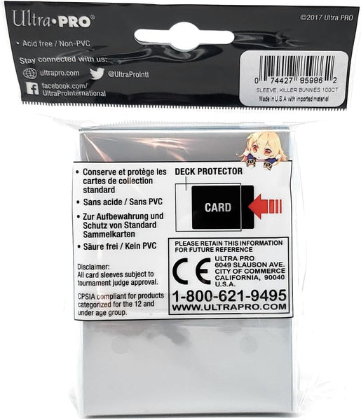 Killer Bunnies Standard Size Deck Protectors (100 ct.)