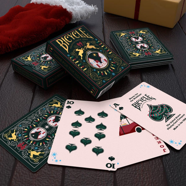 Bicycle Home for The Holidays Playing Cards - Collectible Deck of Cards, Poker Size, Stocking Stuffer, Family & Kids Card Game Night