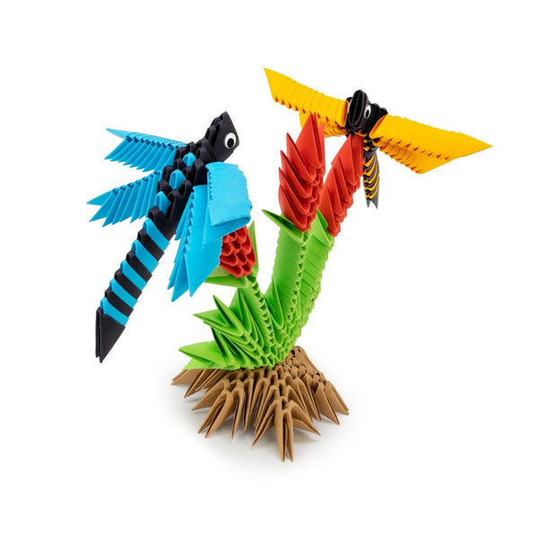 Alexander Origami 3D Dragonfly – 341-Piece 3D Paper Sculpture Kit with Patented Components & Easy Instructions, 24×13×17 cm, Creative STEM Craft for Kids & Adults (8+ Years)