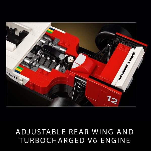 LEGO Icons McLaren MP4/4 & Ayrton Senna Minifigure Model Car Kit - Buildable F1 McLaren Set for Adults - 10330 - Ages 18+