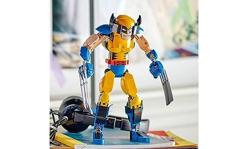 LEGO Marvel Wolverine Construction Figure 76257 Buildable Marvel Action Figure, Fully Jointed Marvel Collectible with 6 Claw Elements for Play and Display, X-Men Super Hero Gift for Kids Ages 8-12