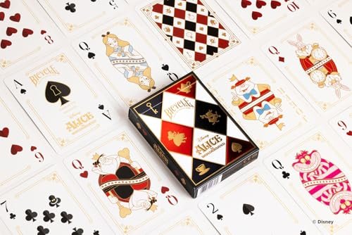 Bicycle Disney Alice in Wonderland Inspired Playing Cards, Poker Size Standard Index