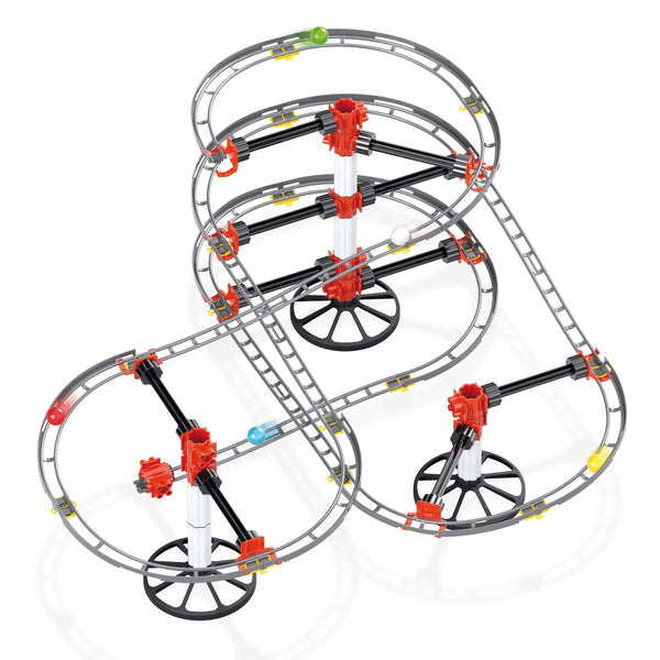 Quercetti 06429 Roller Coaster Starter Set, Skyrail Marble Run Suspension Tracks, Ages 6+