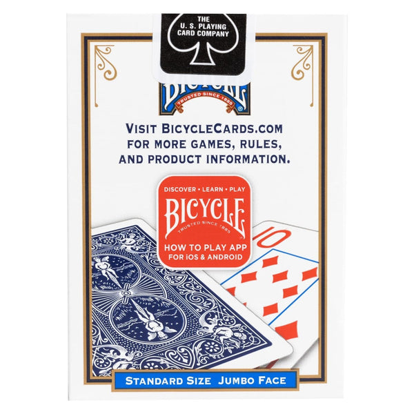 Bicycle Jumbo Index 88 Playing Cards, Red and Blue Rider Back 2 Pack