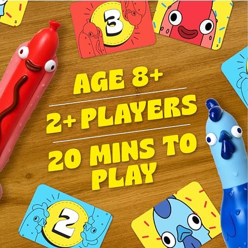 Big Potato Games - Chicken Vs Hotdog - The Fun Flipping Action Party Game Perfect for Family Game Night, 2-10 Players Ages 8+