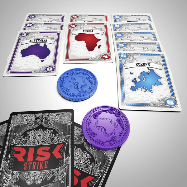 Hasbro Gaming Risk Strike Card and Dice Game - Fast & Fierce World Domination, 3-5 Players Ages 10+