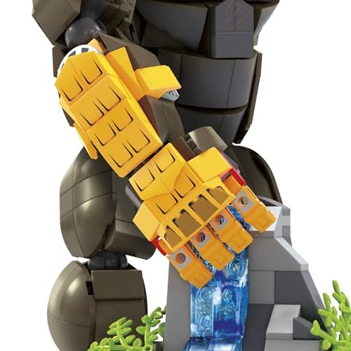 Mega Godzilla x Kong The New Empire Building Set Action Figure Kong with 541 Pieces and Accessories, 12 Inches Long, for Adult Collectors, Ages 13+