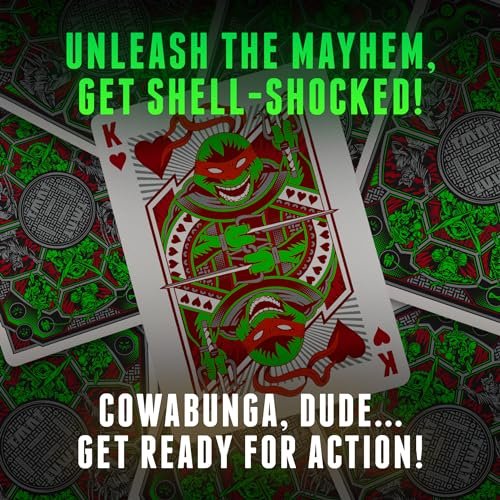theory11 Teenage Mutant Ninja Turtles Premium Playing Cards, Poker Size Standard Index, Luxury Playing Cards
