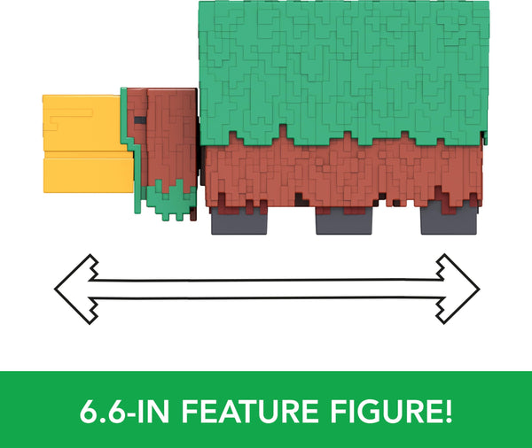 Mattel Minecraft Sniffer Action Figure, 3.25-inch Scale with Game-Accurate Sounds & Pixelated Design, Ages 6+