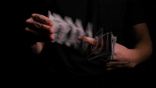 ORBIT Black Hole Playing Cards - Limited Edition Slimline Deck, B9 True Linen Finish by Cartamundi - Design by Joe Feldpausch & Daniel Schneider - Warped Face Design for Cardistry, Magic & Collectors