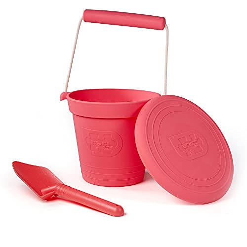 Bigjigs Toys Frisbee Flying Disc (Coral Pink) - Silicone Frisbee for Kids, Quality Flying Saucers, Beach Toys & Garden Toys, Holiday Toys for Toddlers