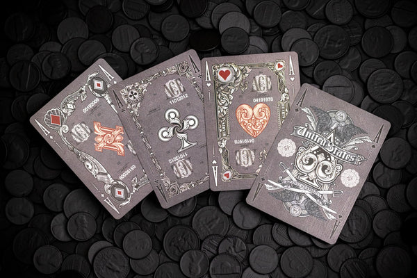 Kings Wild Project Black Reserve Note Luxury Playing Cards – Standard Edition, Poker Size, Custom Index, Collectible Deck
