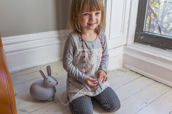 Kid O - Pull and Hop Bunny - Toddler Pull and Push Toy for Ages 18+ Months