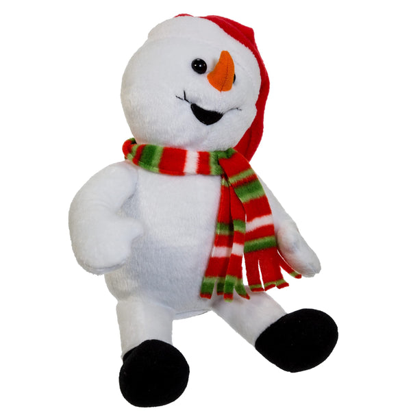 Kurt Adler 10-Inch Laughing Snowman with Farting Sound