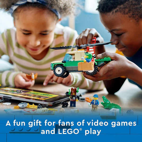 LEGO City Wild Animal Rescue Missions 60353 Interactive Digital Building Toy Set for Kids, Boys, and Girls Ages 6+ (246 Pieces)