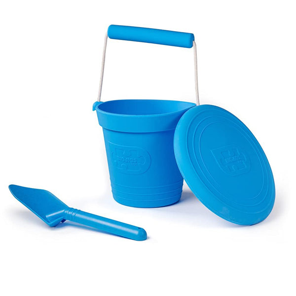 Bigjigs Toys Eco Spade for Kids (Ocean Blue) - 20.5cm Wheat Fibre Toy Spade, Quality Sand Toys, Holiday Toys for Toddlers, Sand Shovels