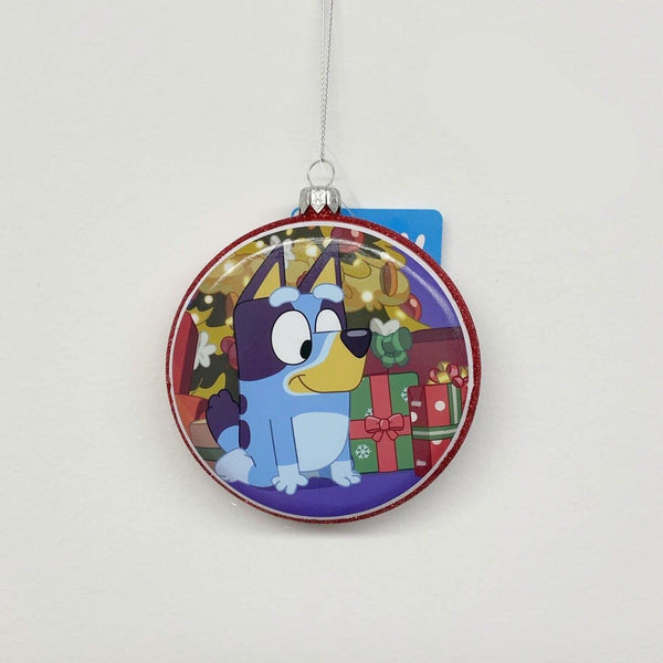 Kurt S. Adler Bluey Disc Ornament, Decorated Christmas Tree With Presents