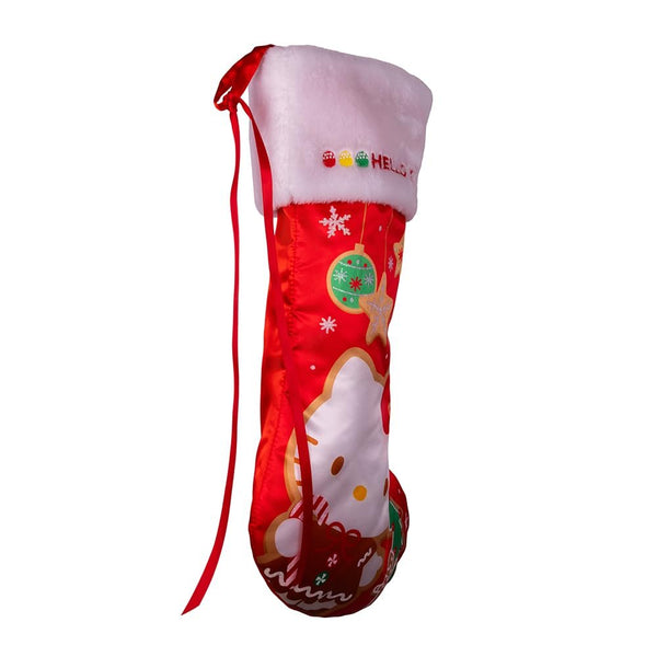 Kurt S. Adler Hello Kitty Printed Christmas Stocking, 19" Red