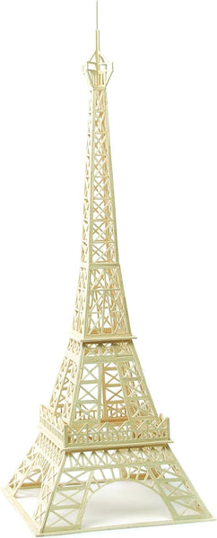 Matchitecture - Eiffel Tower - Wooden Beam Construction Kit - Cut, Glue and Assemble to Create a 3D Design - 1150 Pieces, 1+ Players Ages 14+