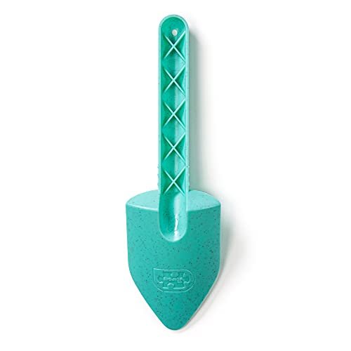 Bigjigs Toys Eco Spade for Kids (Eggshell Green) - 20.5cm Wheat Fibre Toy Spade, Quality Sand Toys, Holiday Toys for Toddlers, Sand Shovels