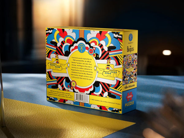 theory11 The Beatles Yellow Submarine Jigsaw Puzzle - Take a journey to Pepperland - Officially Licensed 1,000 Piece Intermediate Puzzle for Ages 14+