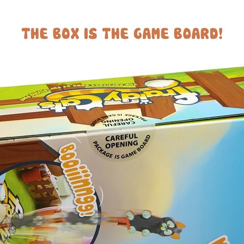 PlayMonster - Fraidy Cats - The Purrfect Game of Fur-Flying Fun! - Interactive Board Game, 2-4 Player Ages 5+