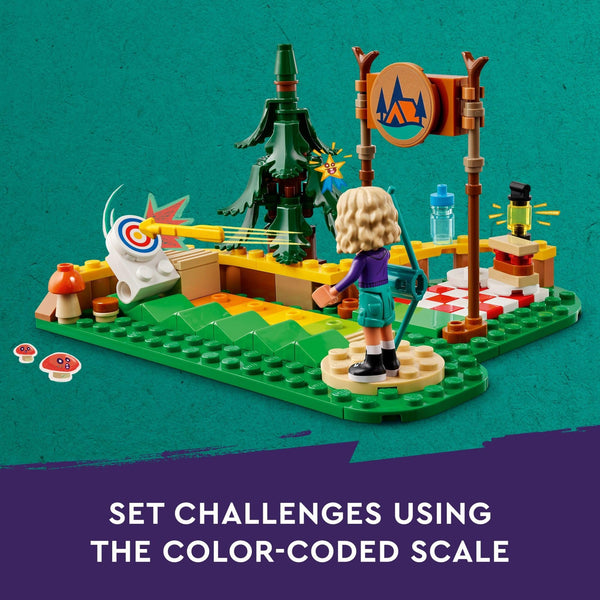 LEGO Friends Adventure Camp Archery Range Toy, Archery Set for Kids with Toy Bow and Arrows, Adventure Building Playset for Girls and Boys Ages 6 Years and Up, 2 Mini Dolls and a Raccoon Figure, 42622
