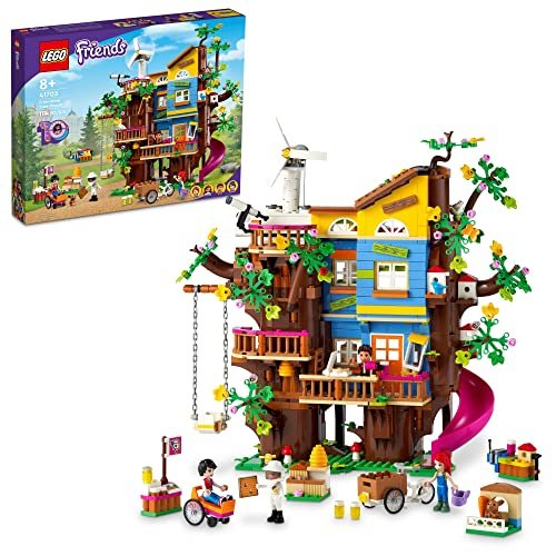 LEGO Friends Friendship Tree House 41703 Set with Mia Mini Doll, Nature Eco Care Educational Toy, Gifts for Kids, Girls and Boys Ages 8+