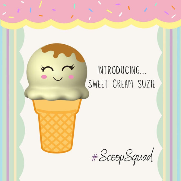 2 Pack Scoop Squad Squishy Ice Cream Scoops- Suzie and Charlie