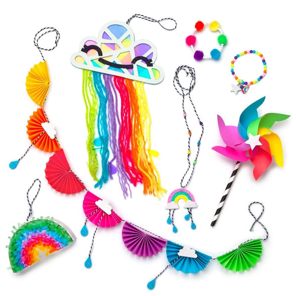 Craft-tastic – I Love Rainbows Craft Kit – Make 6 Colorful Arts & Crafts Projects