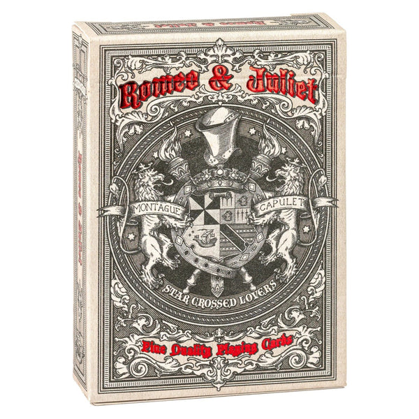 Kings Wild Project Romeo & Juliet Luxury Playing Cards - Standard Edition, Poker Size, Custom Index, Collectible Deck with Custom Hand-Ink Court Cards & Intricate Two-Way Seal Back Design