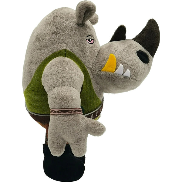 Mattel Teenage Mutant Ninja Turtles: Mutant Mayhem Rocksteady Plush Toy, 8 in Soft Stuffed Animal, Movie-Inspired Character Figure, Ages 3+