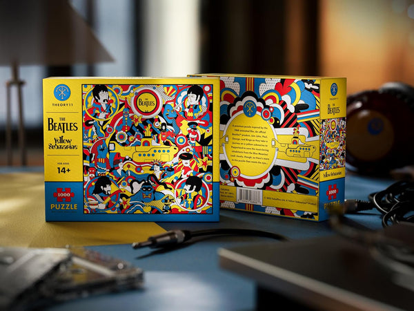 theory11 The Beatles Yellow Submarine Jigsaw Puzzle - Take a journey to Pepperland - Officially Licensed 1,000 Piece Intermediate Puzzle for Ages 14+