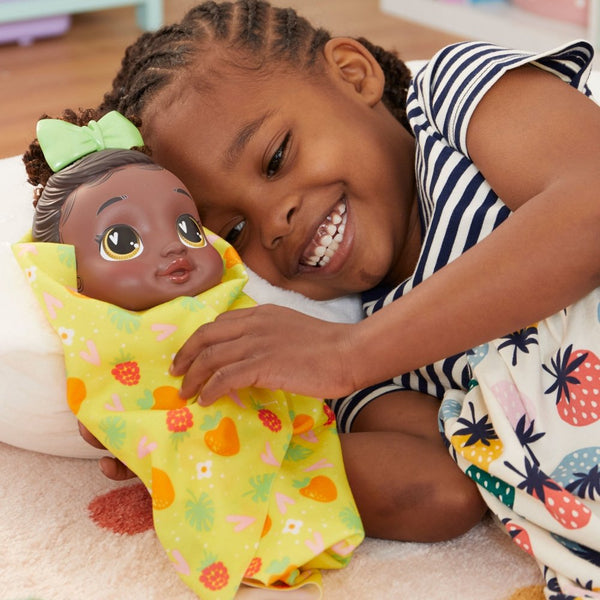 Baby Alive Shampoo Snuggle Berry Boo Black Hair 11 Inch Water Baby Doll Playset, Toys for Girls & Boys 3 Year Old & Up
