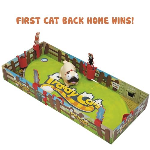 PlayMonster - Fraidy Cats - The Purrfect Game of Fur-Flying Fun! - Interactive Board Game, 2-4 Player Ages 5+