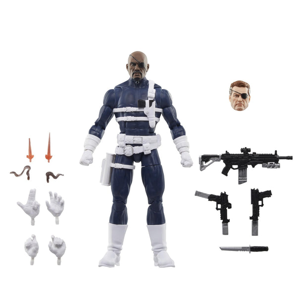 Marvel Captain America Legends Series S.H.I.E.L.D. Dum Dum Dugan, Nick Fury Jr. and Sharon Carter 6" Action Figures 3-Pack, Ages 4+