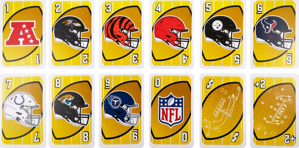 Mattel Games Giant UNO NFL Game for Kids, Adults & Family with Oversized Cards, 2-10 Players Ages 7+