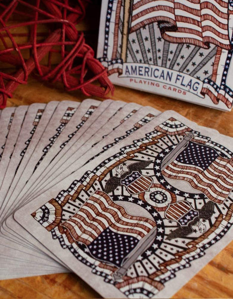 Bicycle American Flag Playing Cards, Patriotic Heritage & History, Poker Size Standard Index