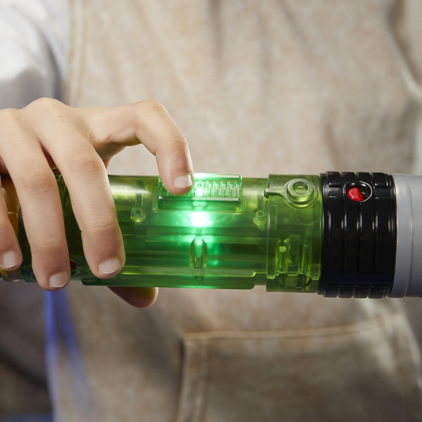 STAR WARS Lightsaber Forge Kyber Core, Officially Licensed Green Customizable Electronic Lightsaber, Roleplay Toys, Halloween Costumes & Accessories for Boys & Girls