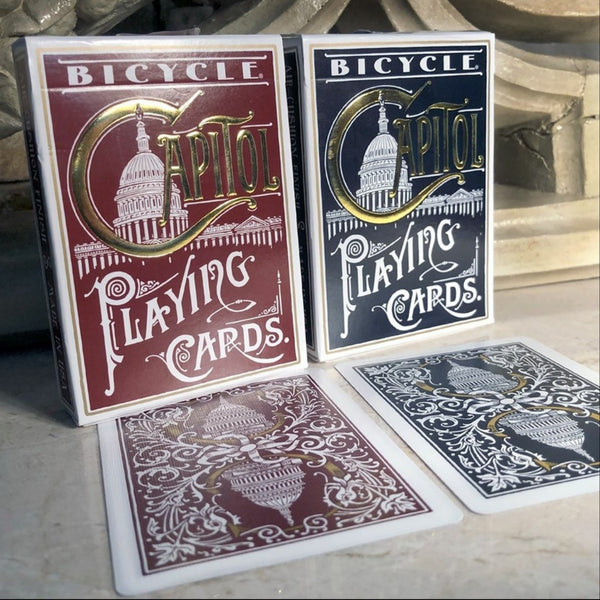 Bicycle Capitol Red Playing Cards, Poker Size Standard Index