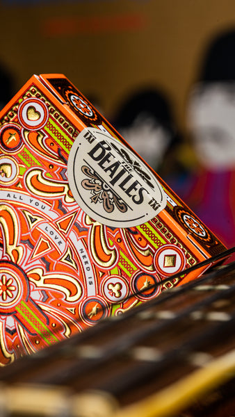 The Beatles Orange Playing Cards