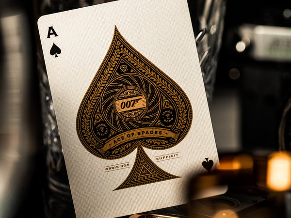 theory11 James Bond 007 Premium Playing Cards - Gold Foil, Official Collectible Deck