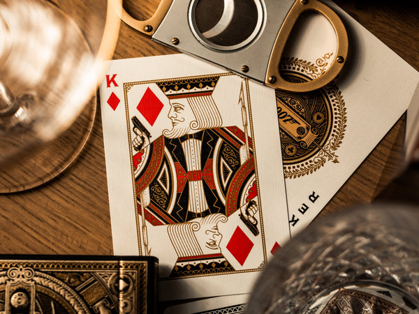 theory11 James Bond 007 Premium Playing Cards - Gold Foil, Official Collectible Deck