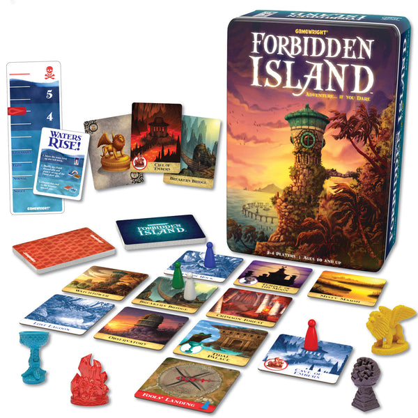 Gamewright Forbidden Island - Adventure... If You Dare, The Cooperative Strategy Survival Island Board Game, 2-4 Players Ages 10+