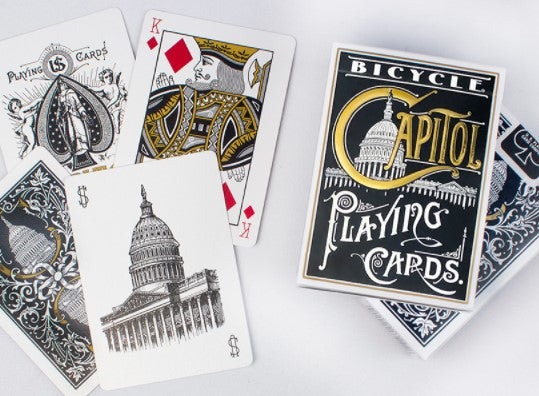 Bicycle Capitol Blue Playing Cards, Poker Size Standard Index