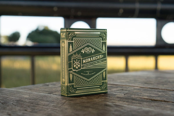 theory11 Monarchs Playing Cards (Green)