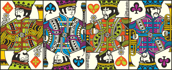 The Beatles Pink Playing Cards
